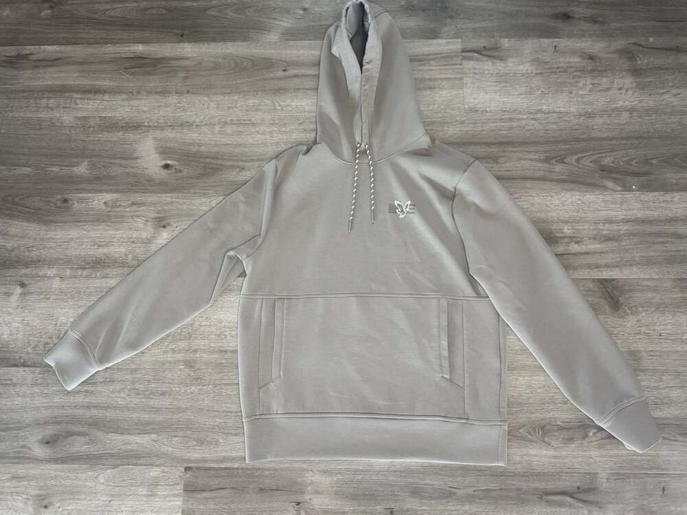 American Eagle AE 24/7 Hoodie Size M Beige Fleece